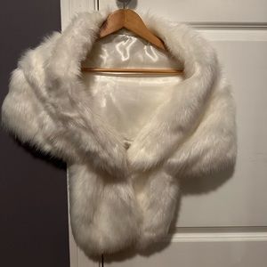 faux fur cover-up